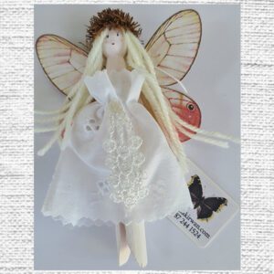 Irish Fairy - White Dress Pink Wings